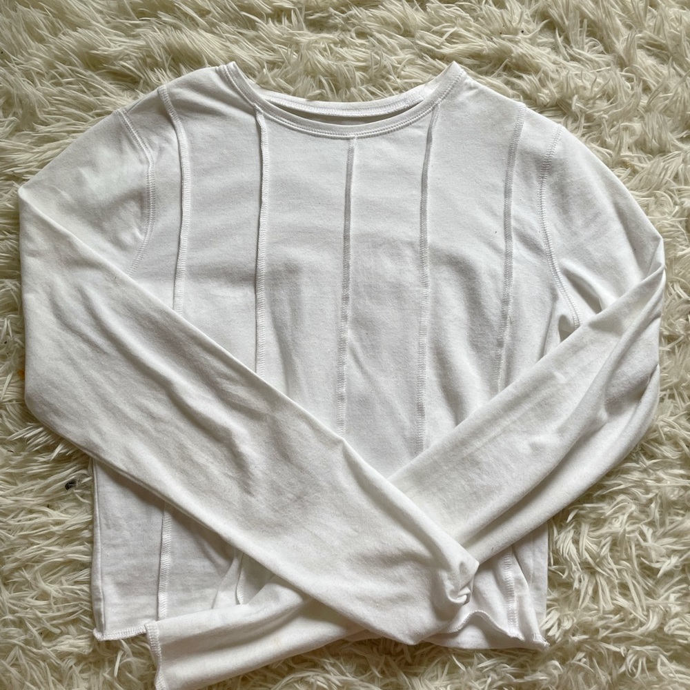 White Hollister Baby Tee